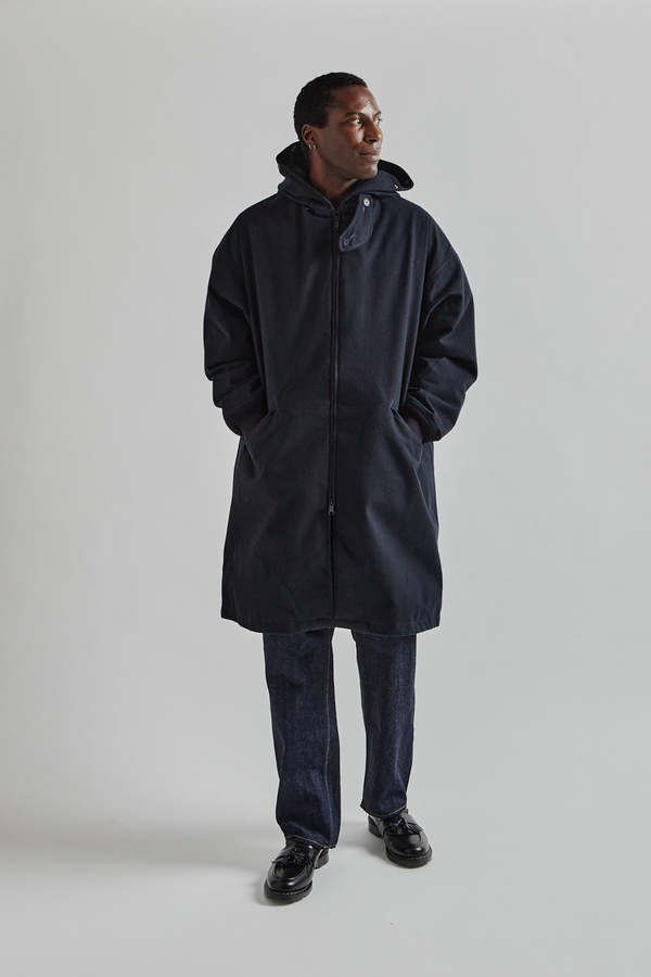 Nanamica Wool GORE-TEX Cadet Coat Down Liner - Navy | Garmentory