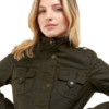 Barbour Winter Defense Wax Jacket  - Olive/Classic - Thumbnail 1