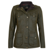 Barbour Winter Defense Wax Jacket  - Olive/Classic - Thumbnail 3