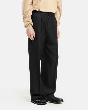 OUR LEGACY　BORROWED CHINO　Black Panama Our Legacy - Borrowed Chino Black Panama Wool