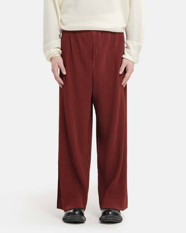 HOMME PLISSE ISSEY MIYAKE MC September Pants - Crimson Red
