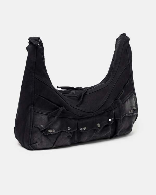 バッグ Professor.E Parachute Bag Washed Black Professor.E Parachute Bag - Washed Black | Garmentory