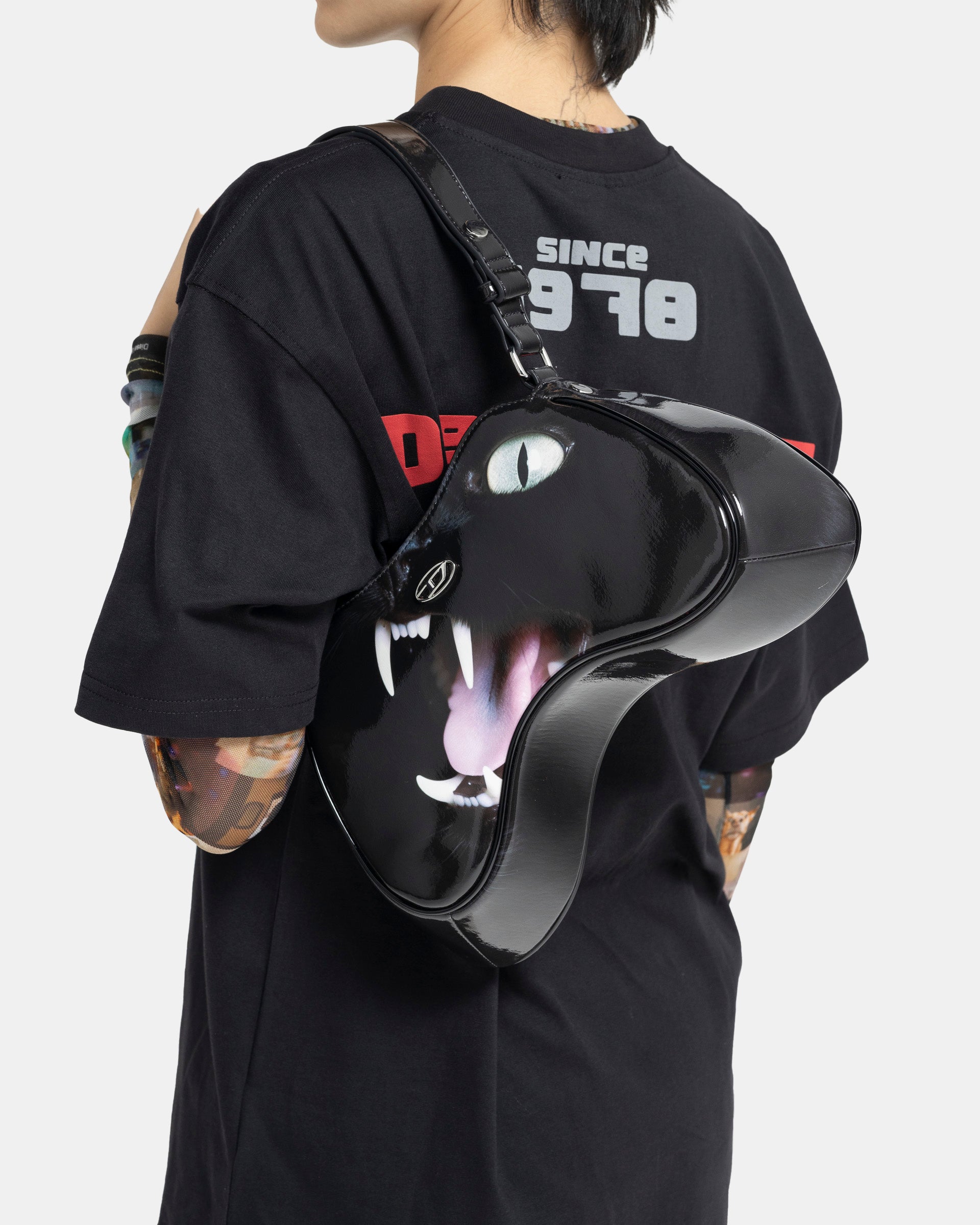 DIESEL Play Shoulder Bag - Black Cat | Garmentory