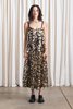 Ali Golden Full Hem Dress - Flower Sequins - Thumbnail 1