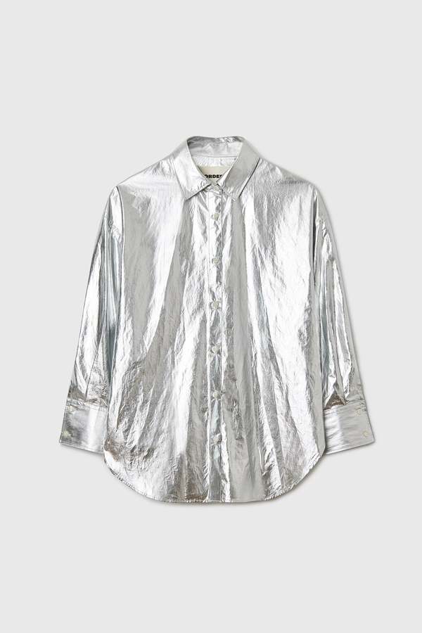 Cotton & Silk Shirt - Silver