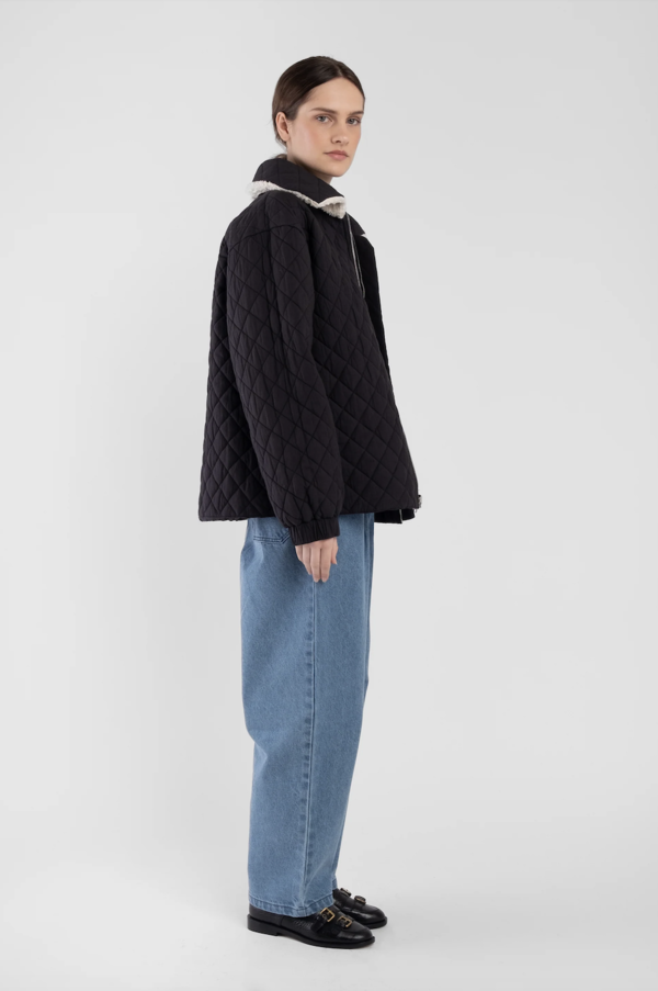 Micaela Greg Reversible Bomber - Faded Black