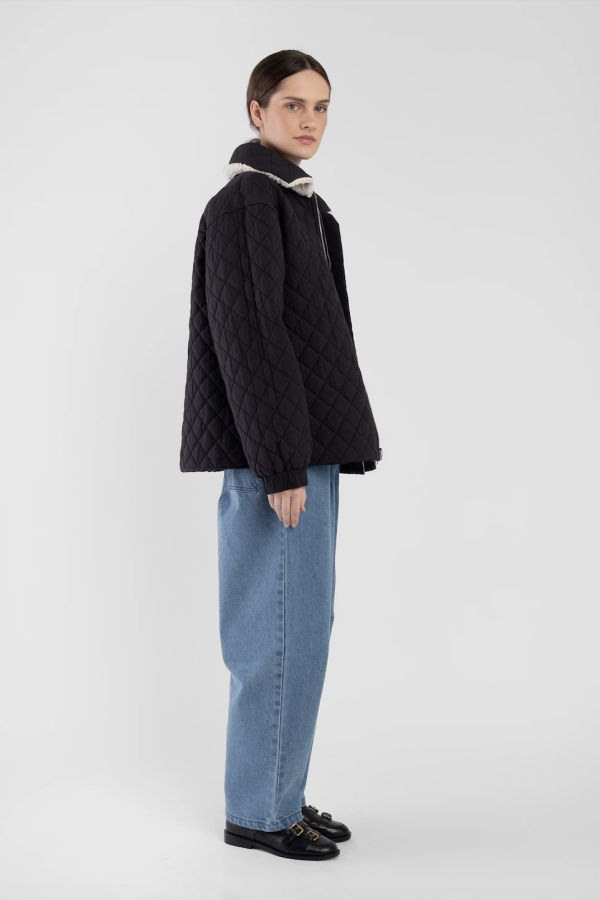 Micaela Greg Reversible Bomber - Faded Black