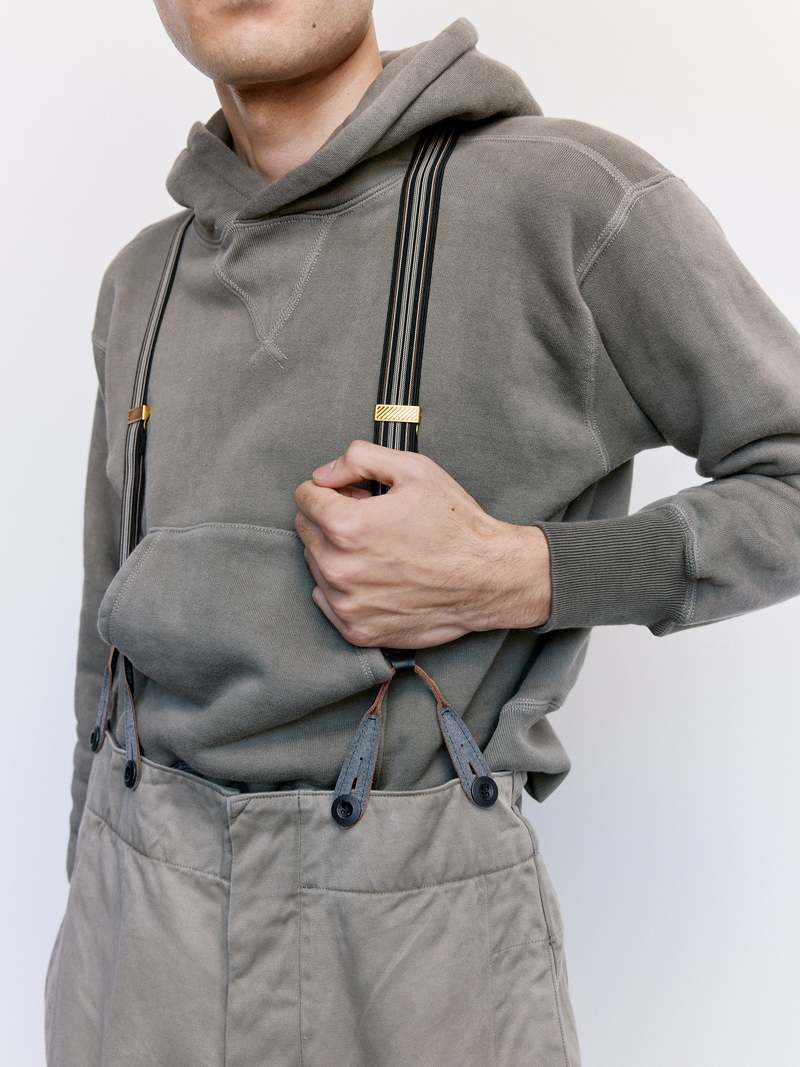 Taiga Takahashi Hooded Sweat Shirt - Logwood Gray | Garmentory