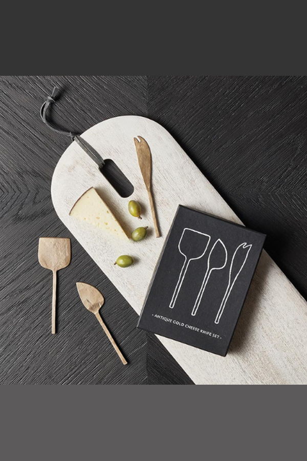 Santa Barbara Design Studio Cheese Knives - Antique Gold