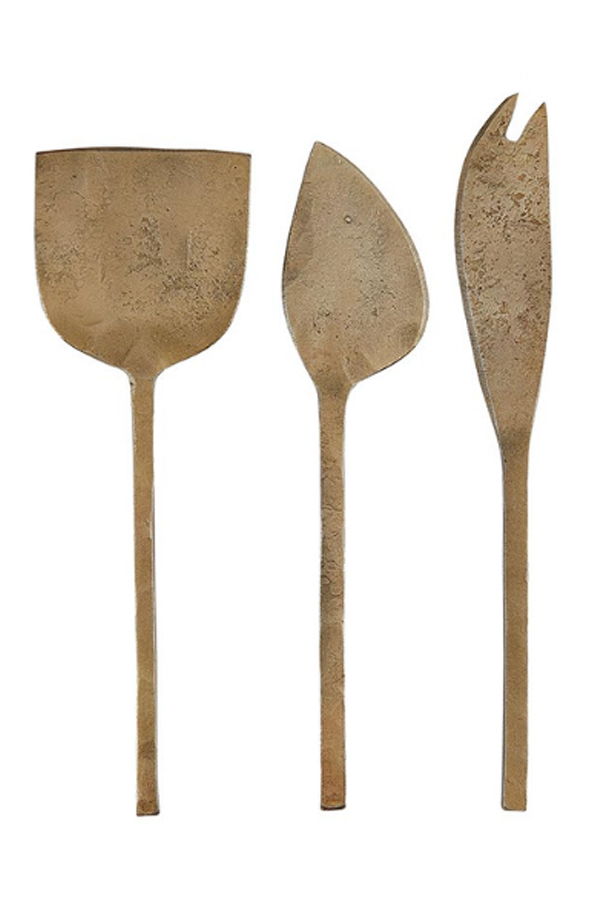 Santa Barbara Design Studio Cheese Knives - Antique Gold