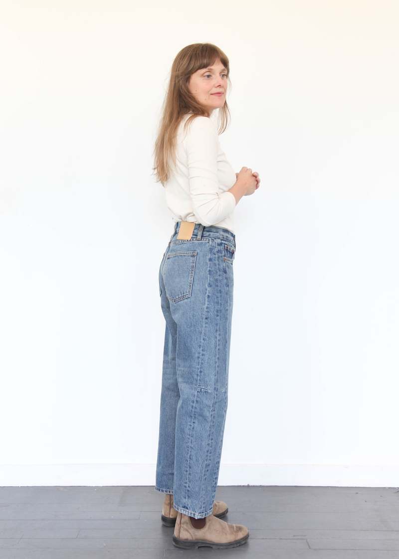 デニム・ジーパン B SIDES 'Lasso slim' jeans Blue B Sides Slim Lasso Jeans - Liesl Blue | Garmentory