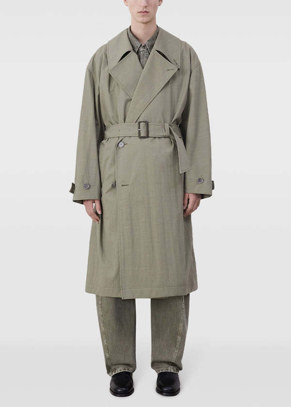 Lemaire Tibetan Trench Coat - Light Olive | Garmentory