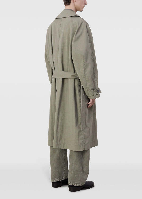 Lemaire Tibetan Trench Coat - Light Olive | Garmentory