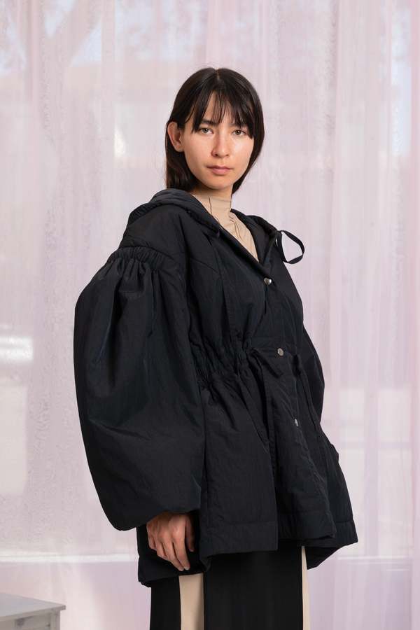 Renata Brenha Carambola Nylon Down Jacket - Matte Black | Garmentory