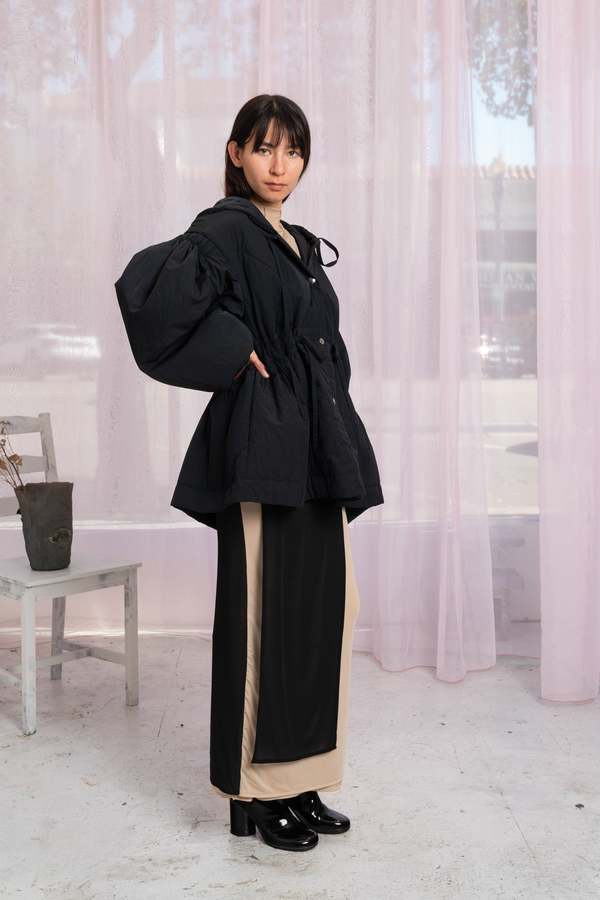 Renata Brenha Carambola Nylon Down Jacket - Matte Black | Garmentory