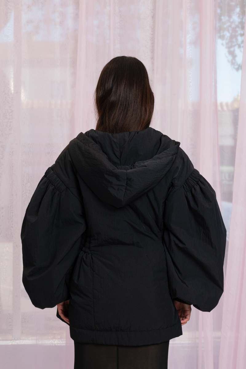 RENATA BRENHA レナータブレナ　CARAMBOLA JACKET Renata Brenha Carambola Nylon Down Jacket - Matte Black