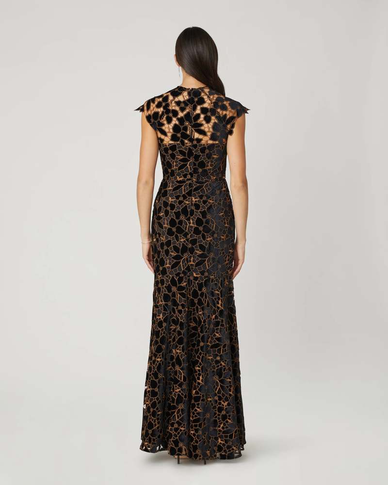 Shoshanna Kids CARLOTTA DRESS - JET/BRONZE | Garmentory