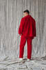 Devlyn Van Loon Column Pant - Red Velvet - Thumbnail 6