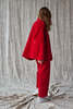 Devlyn Van Loon Column Pant - Red Velvet - Thumbnail 8