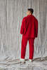 Devlyn Van Loon Column Pant - Red Velvet - Thumbnail 9