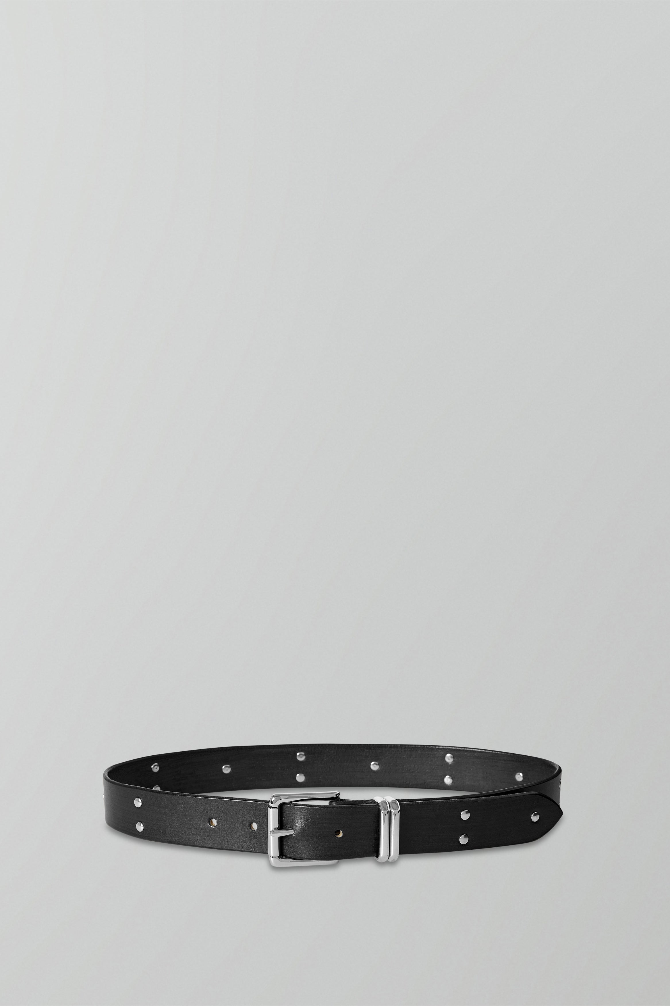 Vintage Black Leather ‘New York’ Studded Belt (Size: S/M) B905 - Black Vintage Studded Belt - Double J Saddlery main image 4