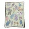 Olivia Wendel Curious Cats Blanket - Thumbnail 1