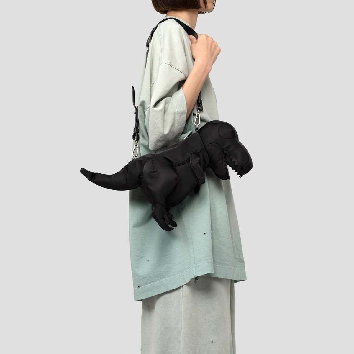 Maison Mihara Yasuhiro DOLLS T-REX sholder bag - Black