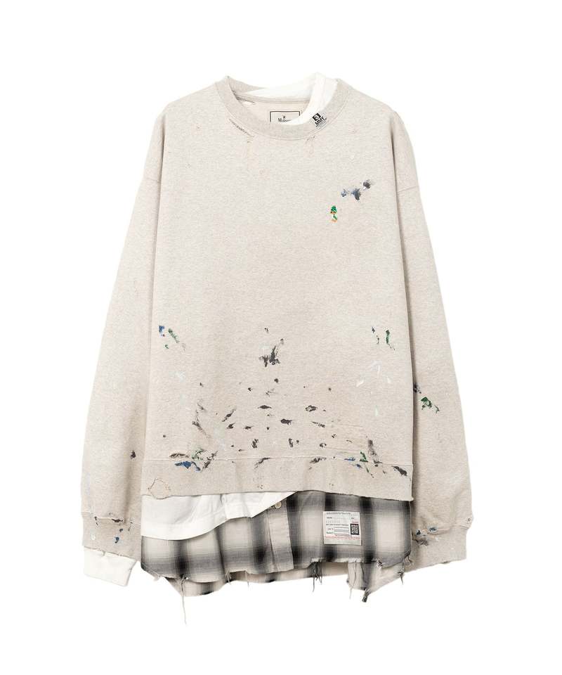 Maison Mihara Yasuhiro Triple Layered Pullover - White