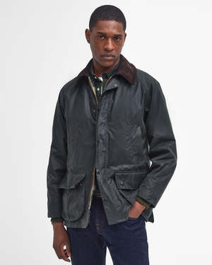 Barbour Bedale Wax Jacket - blue | Garmentory