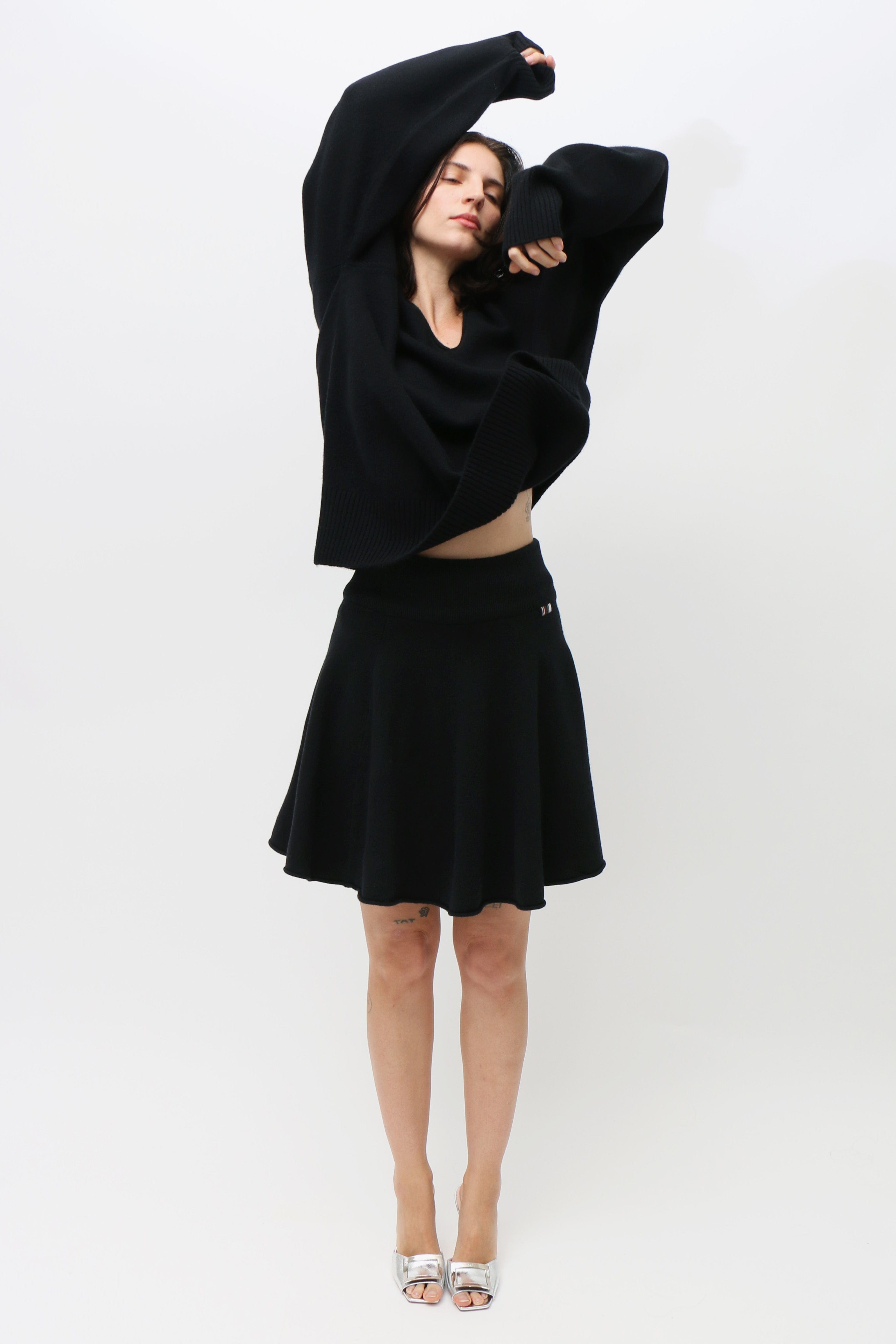 Extreme Cashmere Raven Girl Skirt - Black | Garmentory