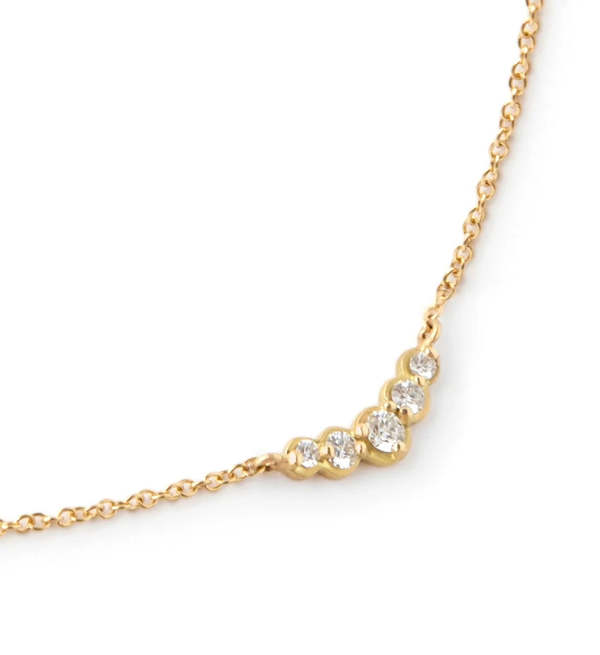 Anne Sportun Diamond Arc Necklace - 18k Yellow Gold