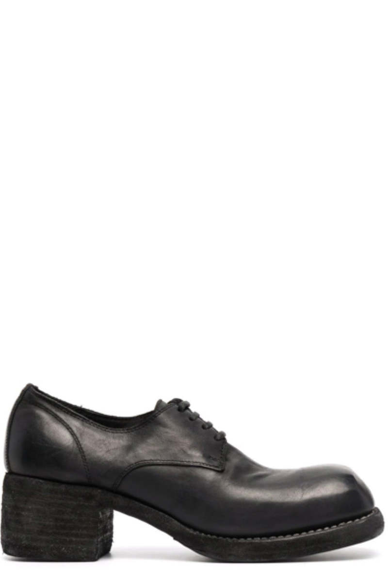 GUIDI 9082 オリーブグレー ほぼ未使用 付属品なし GUIDI(グイディ) -9082-スクウェアトゥオックスフォードシューズ