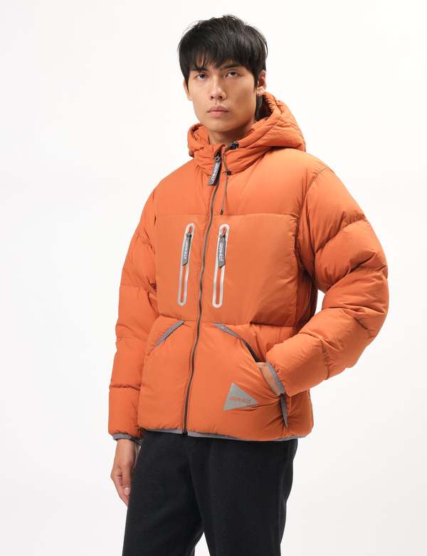 GRAMICCI / ダウンジャケット/XS/ナイロン/ORN and Wander X Gramicci Down Jacket - Orange | Garmentory