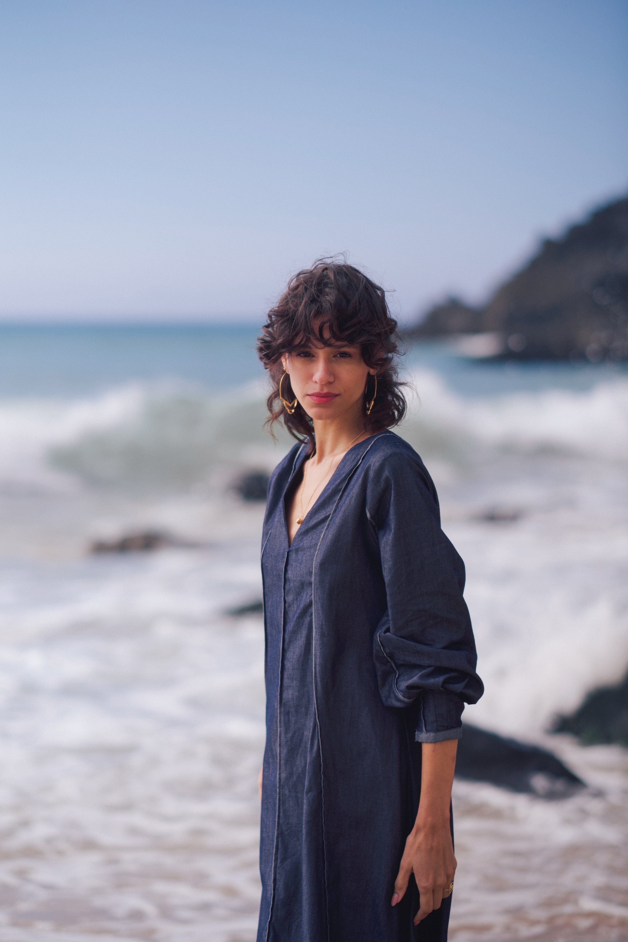 SIZ SANTA CRUZ DRESS - DENIM | Garmentory