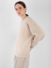 Micaela Greg Brushed Terry Sweatshirt - Cream - Thumbnail 4
