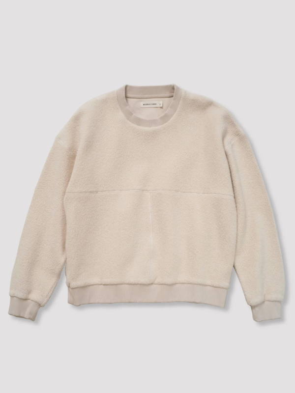 Micaela Greg Brushed Terry Sweatshirt - Cream