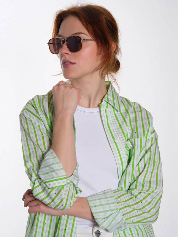 MESSY WEEKEND Quentin Sunglasses - Brown Gold