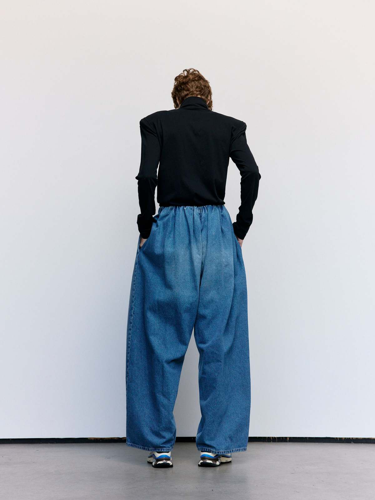 パンツ MM6 DENIM STRIPED WOOL TAILORING PANTS Mm6 Maison Margiela Mm Black Denim Striped Wool Tailoring