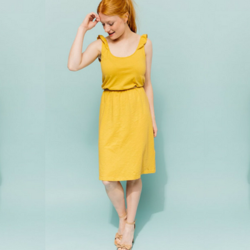 Des Petits Hauts Izu Robe Ocre Garmentory