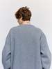 MM6 Maison Margiela Oversized Long Sleeve Top - Grey Melange - Thumbnail 7