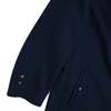 Nino Gabardine Weave Revere Collar Balmacaan Coat - Blue Sapphire - Thumbnail 4