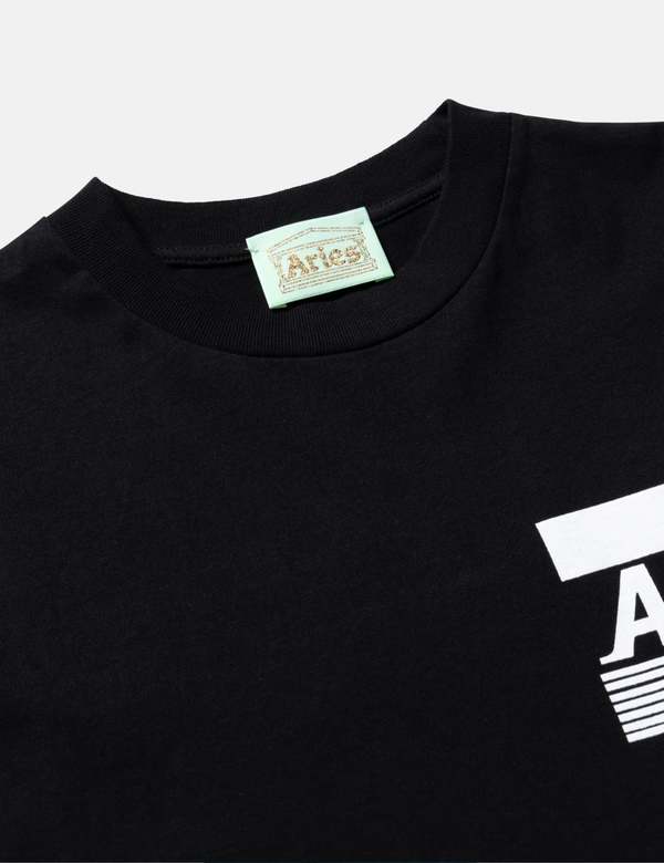 Aries Arise Credit Card Long Sleeve Tee - Black | Garmentory