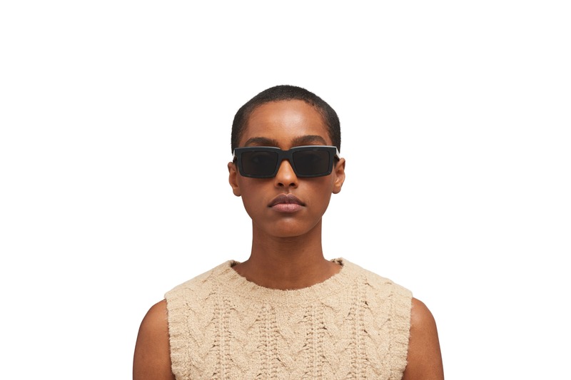 Lunettes De Soleil Mykita Dakar C Chilled Raw Black Havana - Monture Acétate 53/18/145, Unisexe - Neuf Avec étiquettes