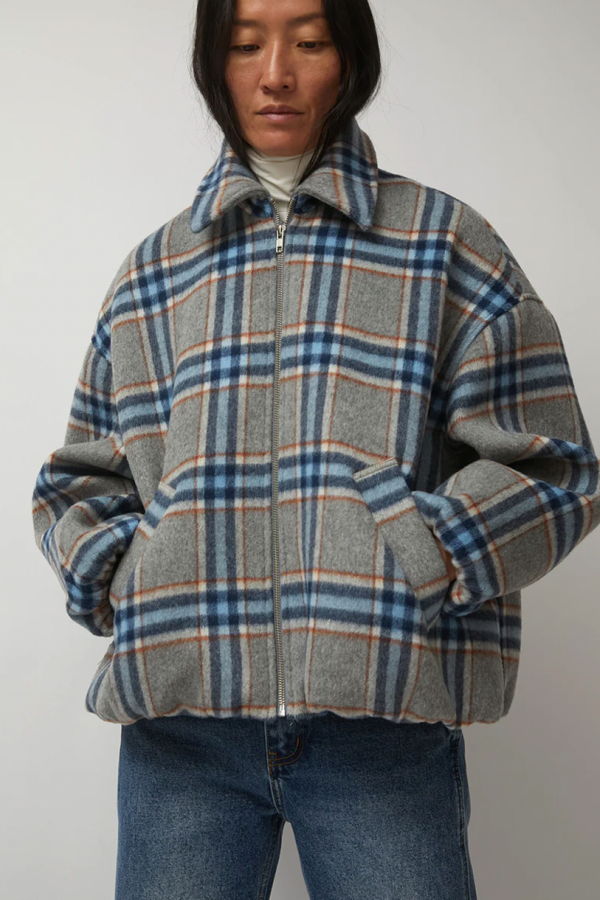 No.6 Wicke Bomber - Blue/Rust