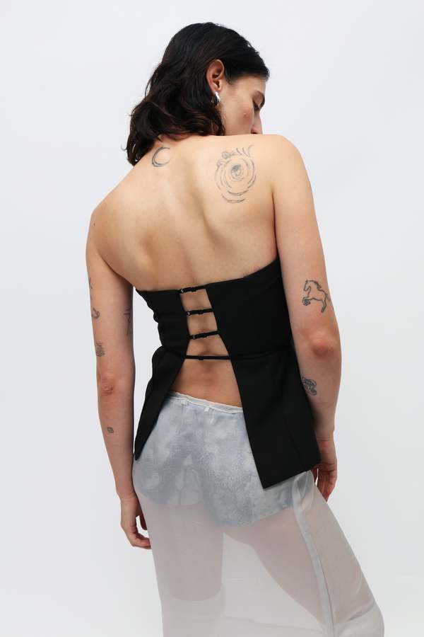 Paloma Wool Aire Bandeau Top - Brown | Garmentory