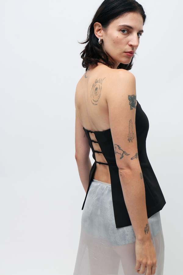 Paloma Wool Aire Bandeau Top - Brown | Garmentory