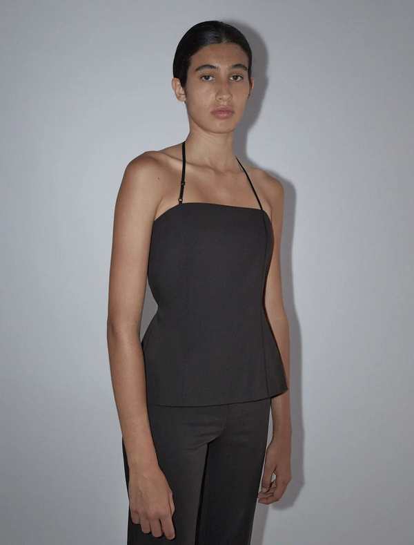 Paloma Wool Aire Bandeau Top - Brown | Garmentory