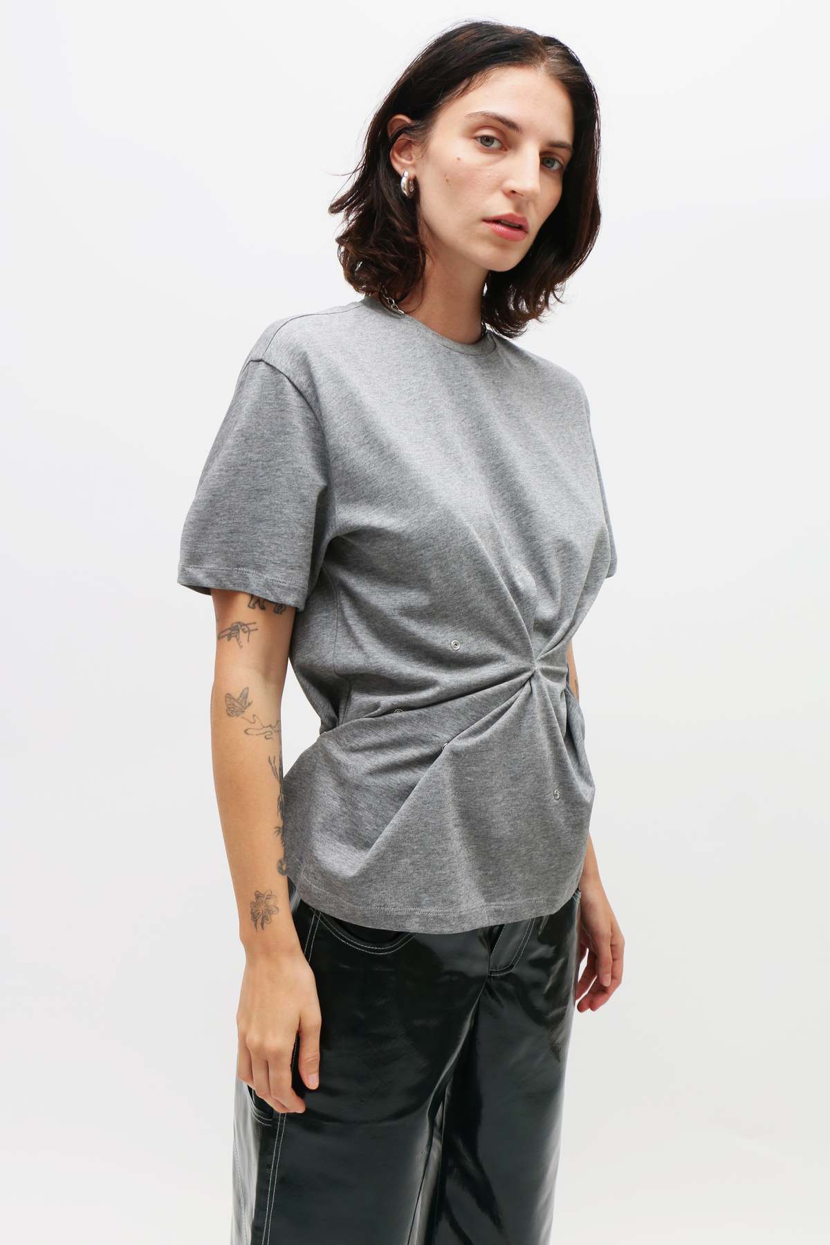 トップス paloma wool cotton t-shirt Paloma Wool Cotton Click T-Shirt - Grey | Garmentory