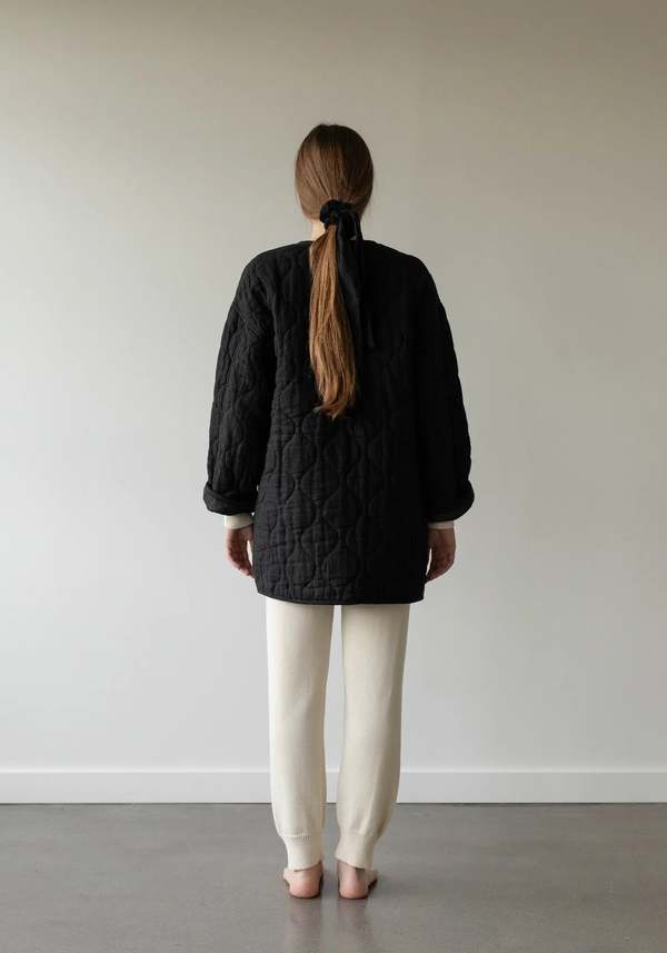 First Rite Quilted Coat - Black First Rite Quilted Coat - Black