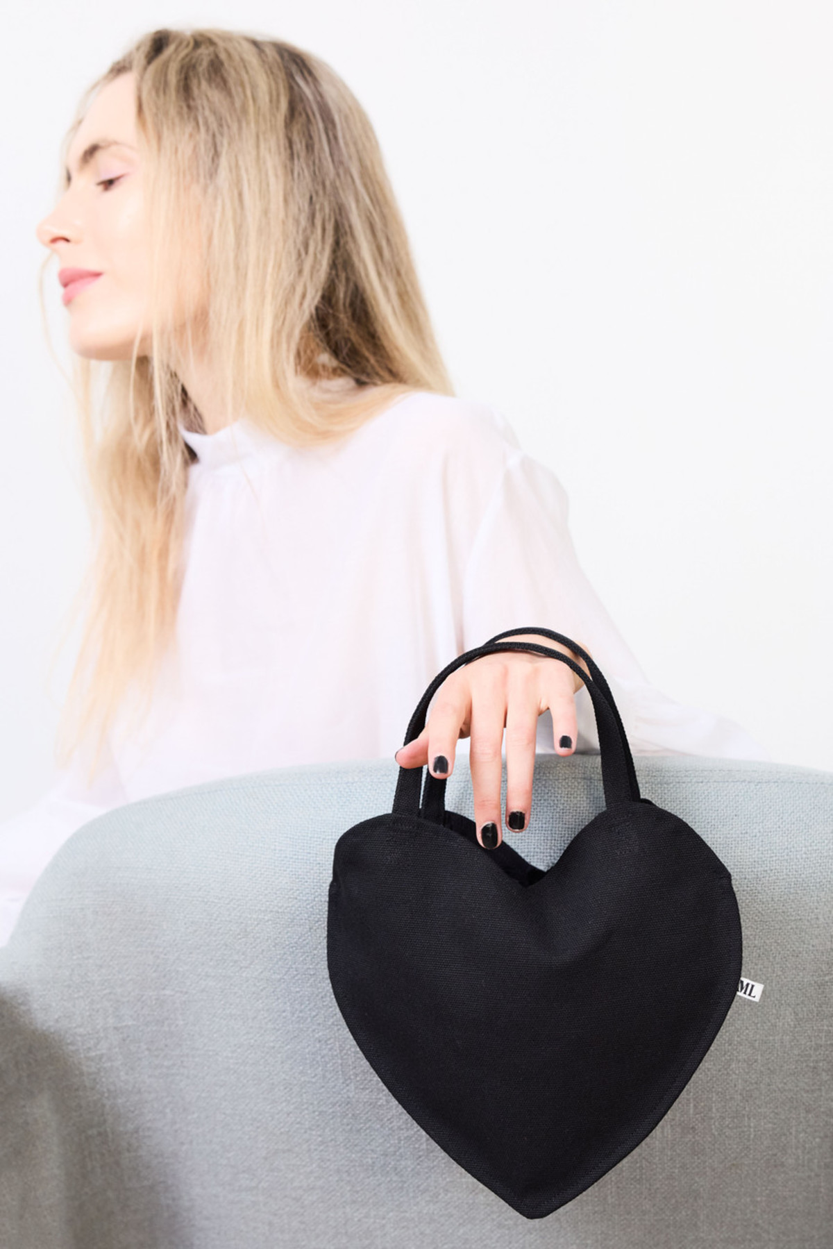 Mr. Larkin Heart Bag - Black | Garmentory